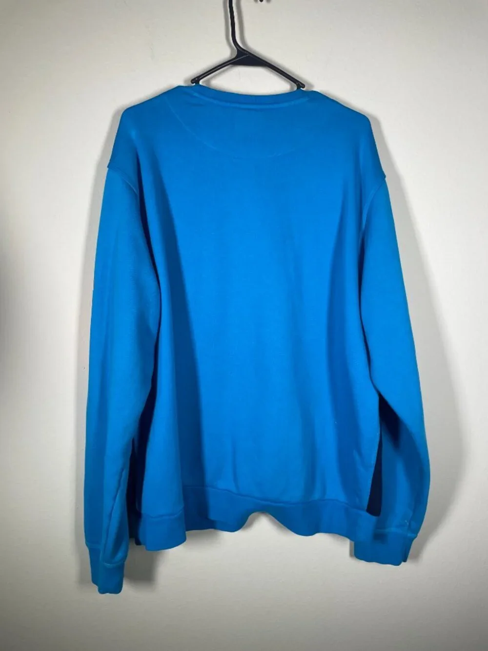 Vintage Nike Blue Pullover Sweatshirt Zip Pocket Men's XXL!